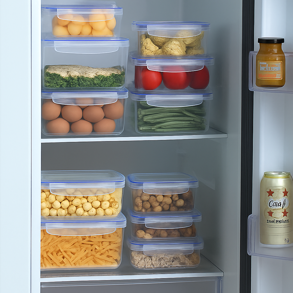 Microwave-Safe Storage Containers with Lids – Airtight, Stackable, and Refrigerator Friendly
