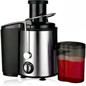 Electric Juicer Machine, 600W Power, 800mL Capacity, Stainless Steel Blades, Low Noise, Multi-Function Fruit and Vegetable Juicer for Household and Commercial Use, 11.3x7.8x13.5 in