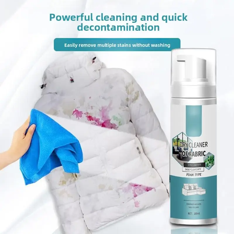 SF-03 Fabric Stain Remover Spray, Dry Cleaning Agent, 200ml, for Sofa, Carpet, Clothing, Eco-Friendly, No-Wash Formula - Image 4