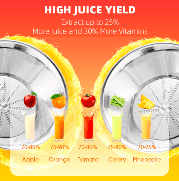 Electric Juicer Machine, 600W Power, 800mL Capacity, Stainless Steel Blades, Low Noise, Multi-Function Fruit and Vegetable Juicer for Household and Commercial Use, 11.3x7.8x13.5 in - Image 3